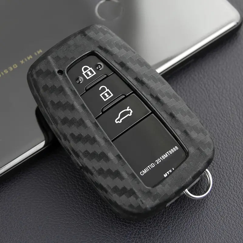 Toyota Key Fob Cover Carbon